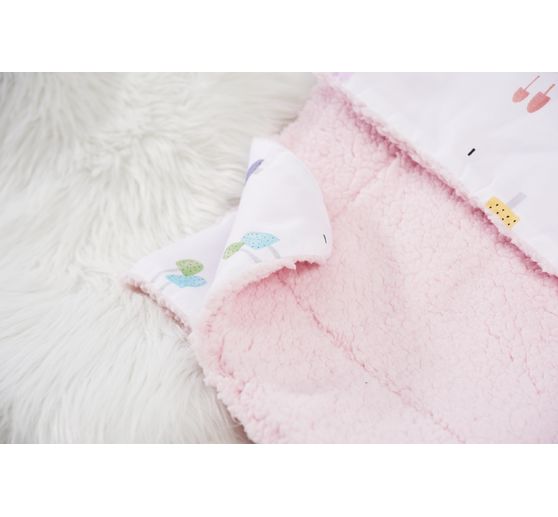 Fleece stof "Lamb Rosé"