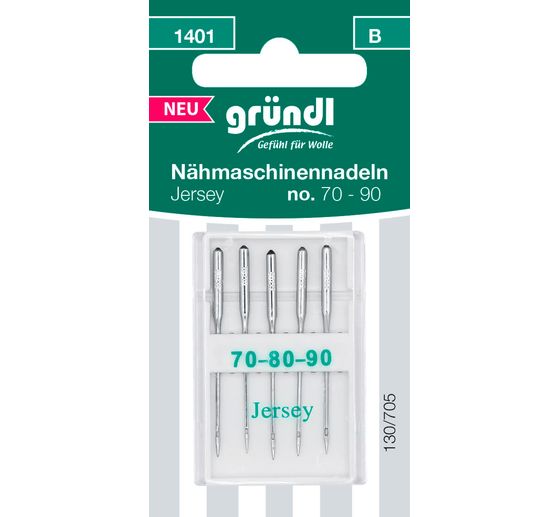Aiguilles pour machine à coudre spéciales jersey, No. 70 - 90
