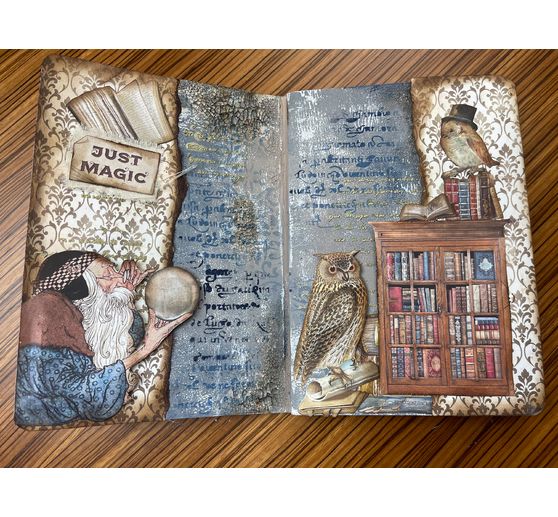 Scrapbook blok "Vintage Library"