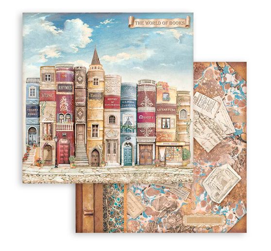 Scrapbook blok "Vintage Library"