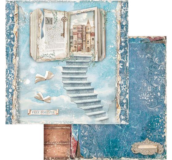 Scrapbook blok "Vintage Library"
