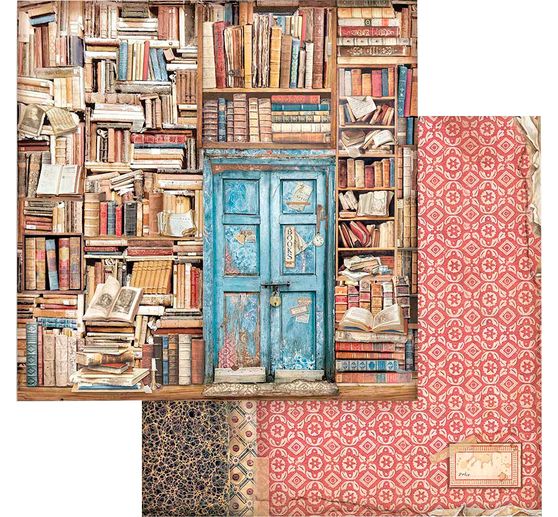 Scrapbook blok "Vintage Library"