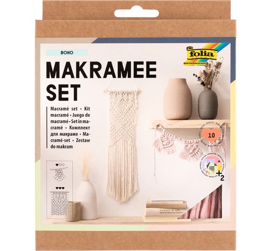 Kit macramé « Boho », 10 pc.