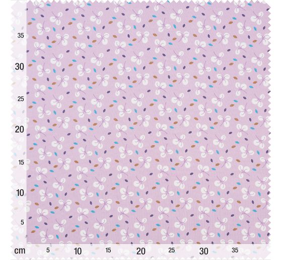 Tissu coton au mètre « Clara Violet »
