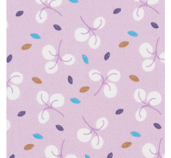 Tissu coton au mètre « Clara Violet »