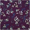 Katoenen stof "Brilliant" twigs-aubergine