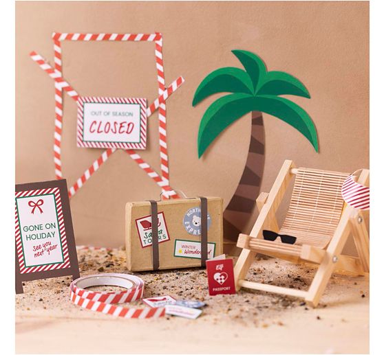 Mini Craft kit elf door "On vacation"