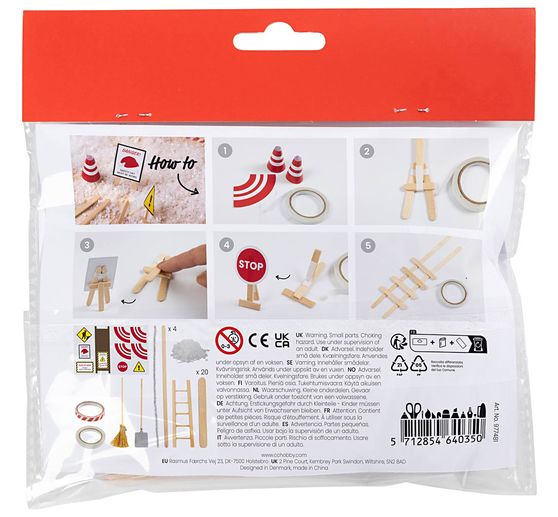 Mini Knutselkit kerstman deur "In aanbouw"
