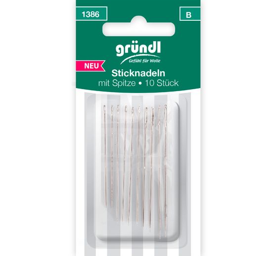 Gründl Embroidery needles with point