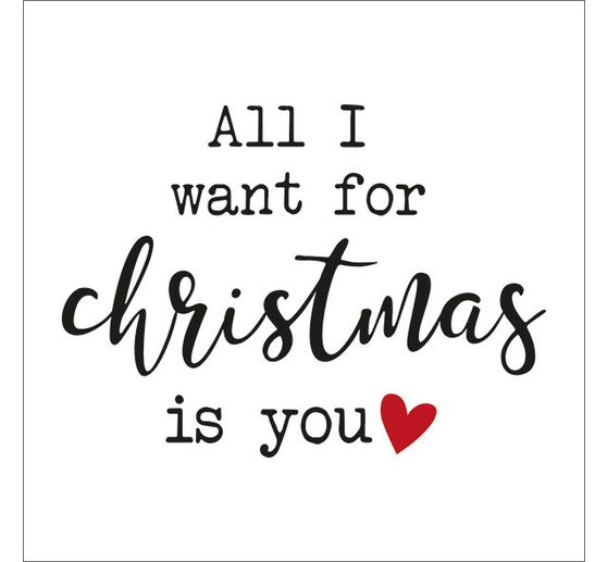 Serviette « All I want for Christmas »