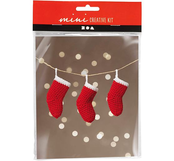 Mini Craft kit crochet "Christmas stockings"