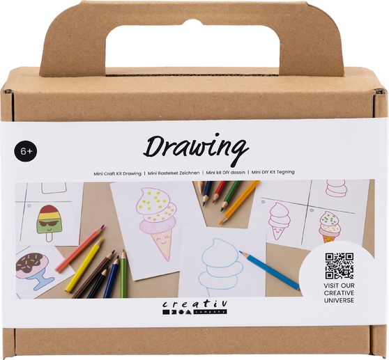 Mini-kit créatif dessin « Sucreries »