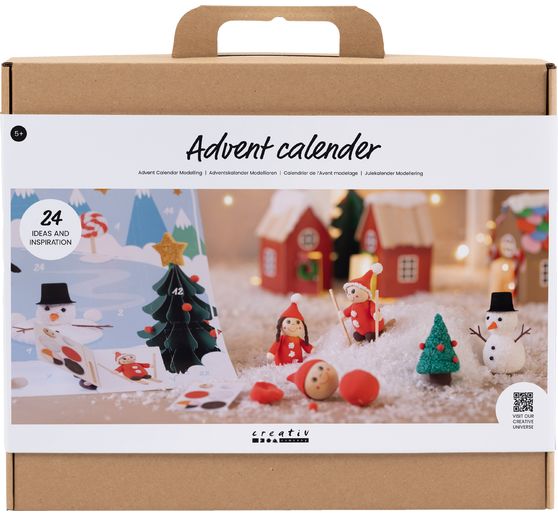 Kit créatif calendrier de l'Avent « Modelage - lutins »