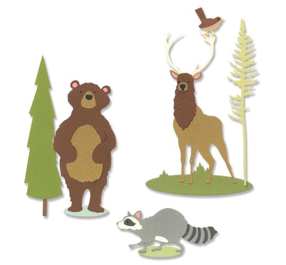 Gabarit d’estampe Sizzix Thinlits « Forest Animals #2 »