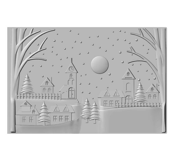 Gabarit D'Embossage Creativ - Motif Points 13x18.5cm