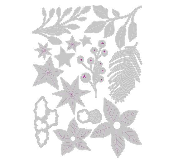 Sizzix Thinlits Stanzschablone "Festive Foliage"