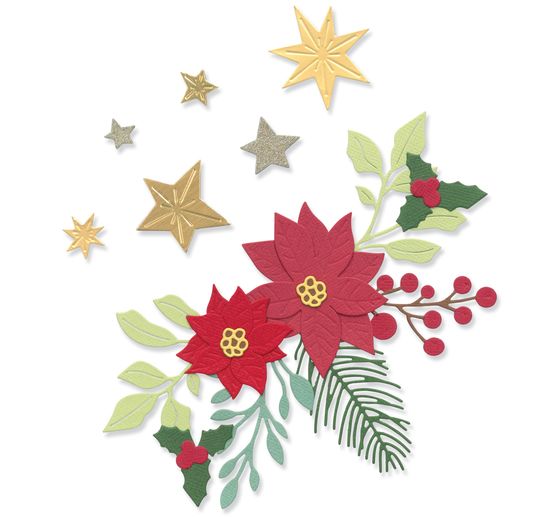 Sizzix Thinlits Ponssjabloon "Festive Foliage"