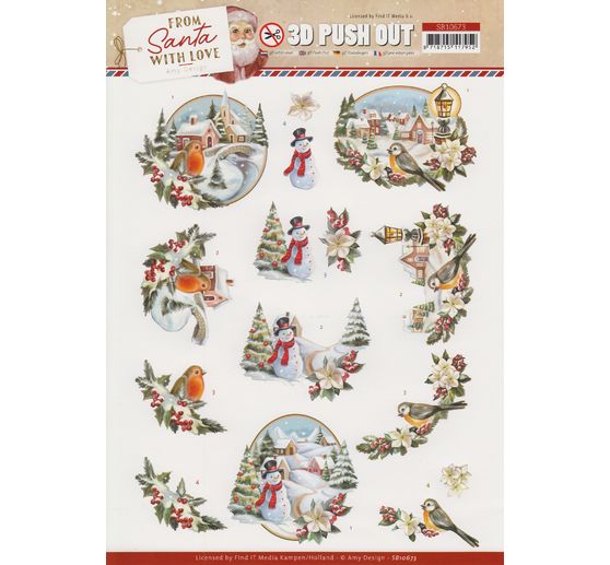 3D stansvel set "From Santa with love"