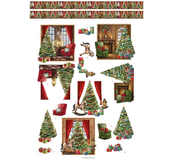 3D stansveldboek "Christmas Scenes"