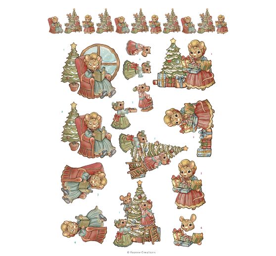 3D stansveldboek "Christmas Scenes"