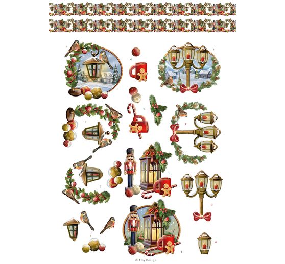 3D stansveldboek "Christmas Scenes"