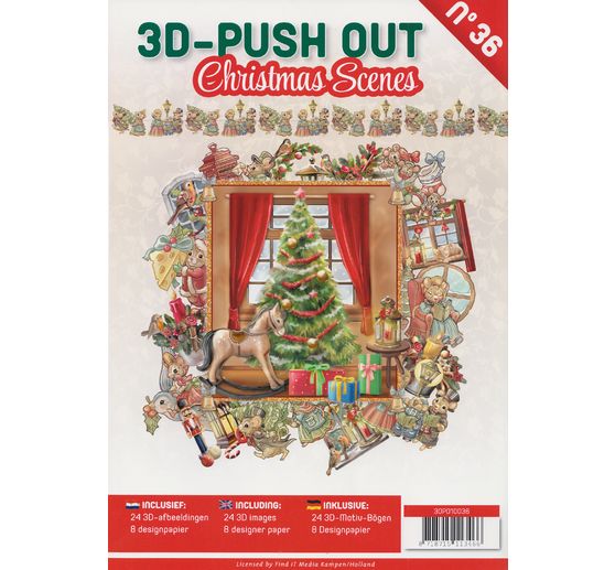 3D punched sheet book "Christmas Scenes"