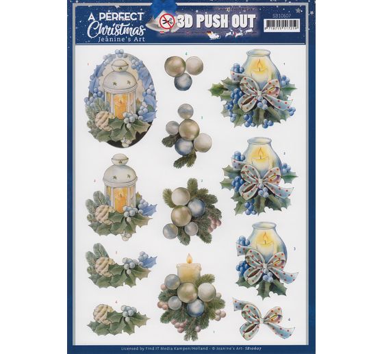 3D punched sheet set "A perfect Christmas"