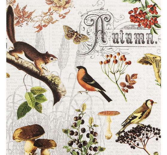 Serviette « Collage d'automne »