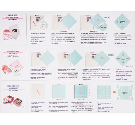 Multifunctioneel vouwplank voor kaarten, enveloppen en geschenkdozen