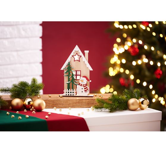 VBS Wooden building kit "Winter house snowman"