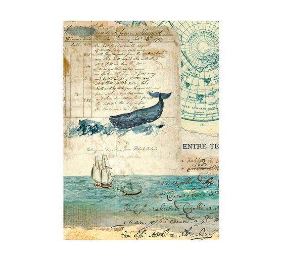 Motief strozijde achtergronden "Around the World", set van 8
