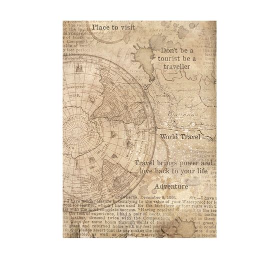 Motief strozijde achtergronden "Around the World", set van 8