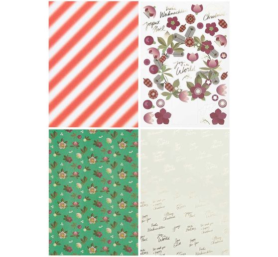 Knutselpapier-blok "Christmas Rocks!"