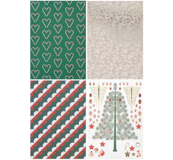 Knutselpapier-blok "Christmas Rocks!"