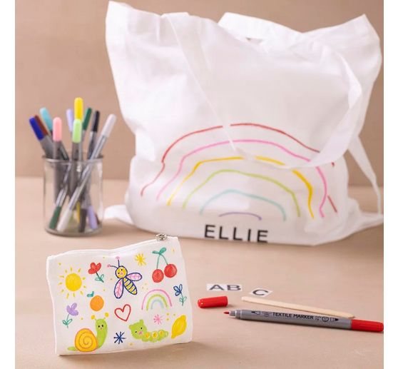 Creatieve set textiel decoratie "Zakken"