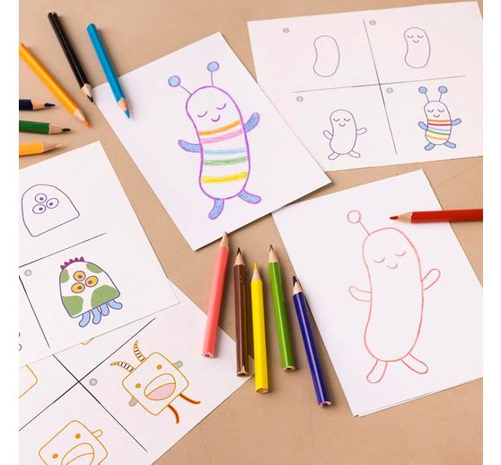 Mini creative set drawing "Monster"