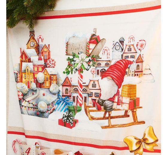 Advent calendar fabric panel "Gnome"