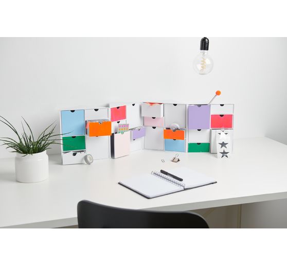 Mini-armoire pliante à 24 tiroirs
