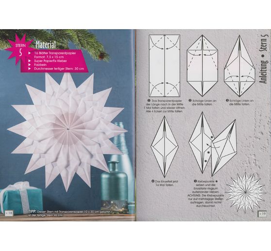 Boek "Winterliche Faltsterne"