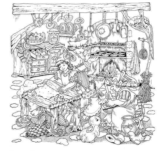 Book "Christl Vogls Ausmalreise - Welt der Weihnachtswichtel"