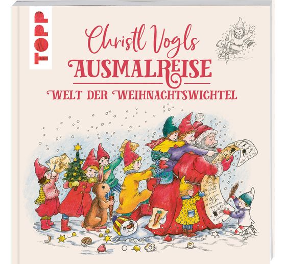 Boek "Christl Vogls Ausmalreise - Welt der Weihnachtswichtel"