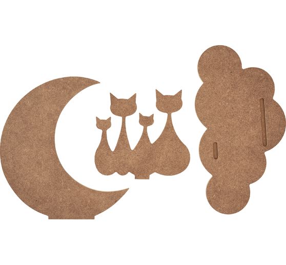 Bouwpakket "Katten in de maan"