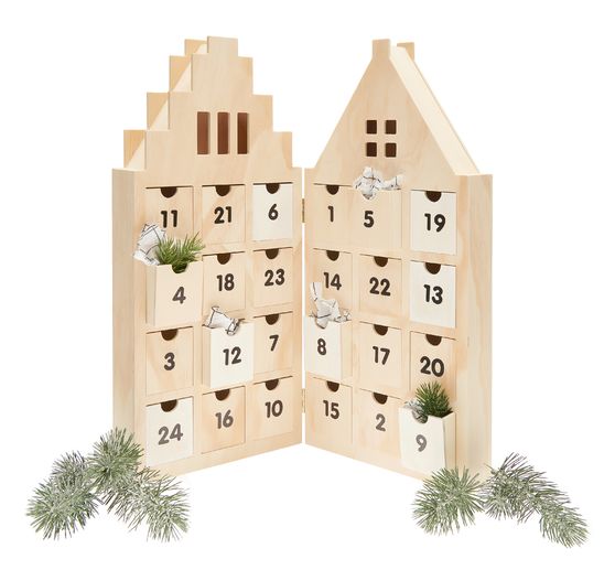 Adventskalender "Haus", aufklappbar