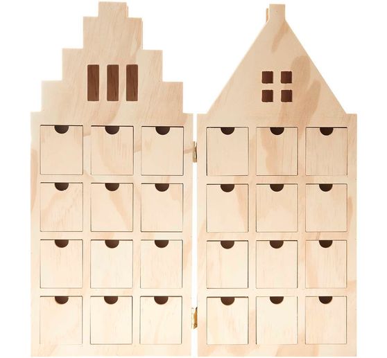 Adventskalender "Haus", aufklappbar