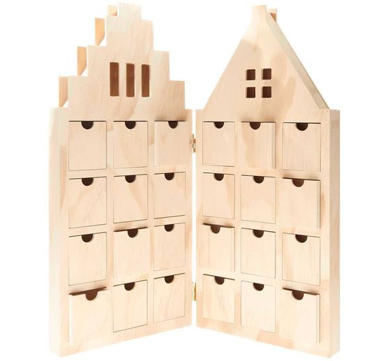 Adventskalender "Huis", uitvouwbaar