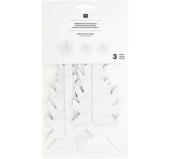Honingraat papier ijskristallen