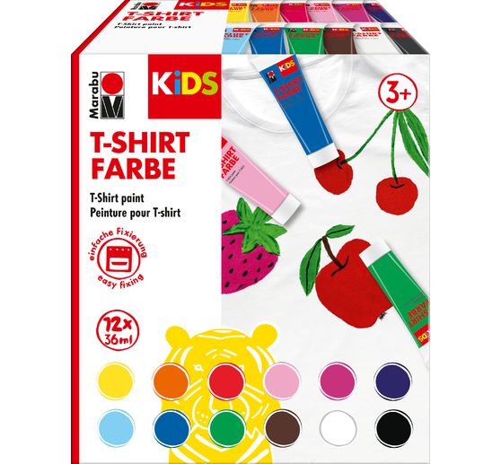 Marabu KiDS "T-Shirt paint", 12 x 36 ml