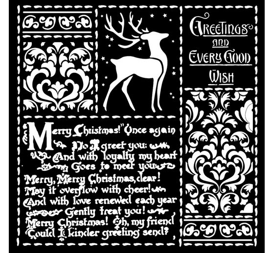 Schablone "Christmas Letters"