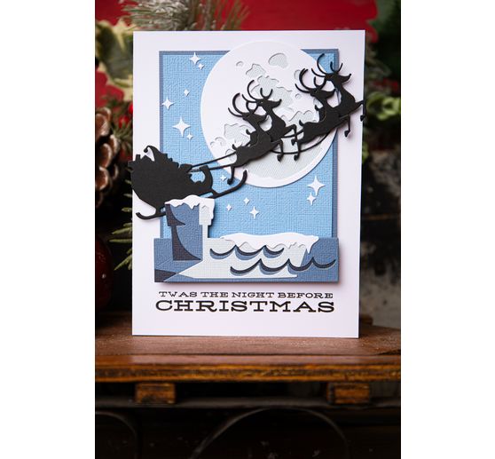 Sizzix Thinlits Stanzschablone "Reindeer Sleigh by Tim Holtz"