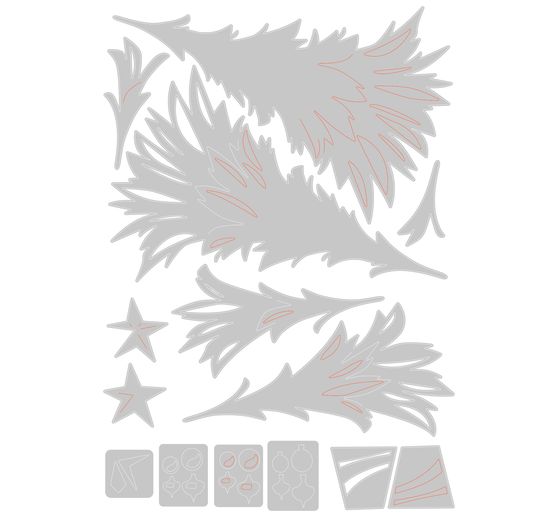 Sizzix Thinlits Stanzschablone "Trim a Tree Colorize by Tim Holtz"